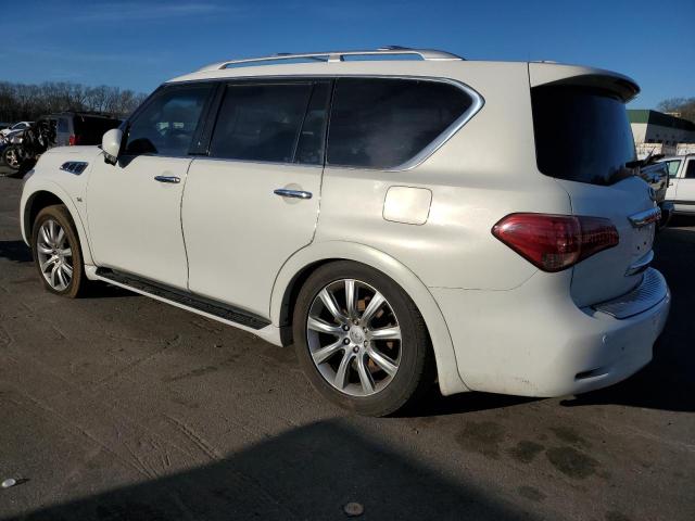 JN8AZ2NE6E9063816 - 2014 INFINITI QX80 WHITE photo 2