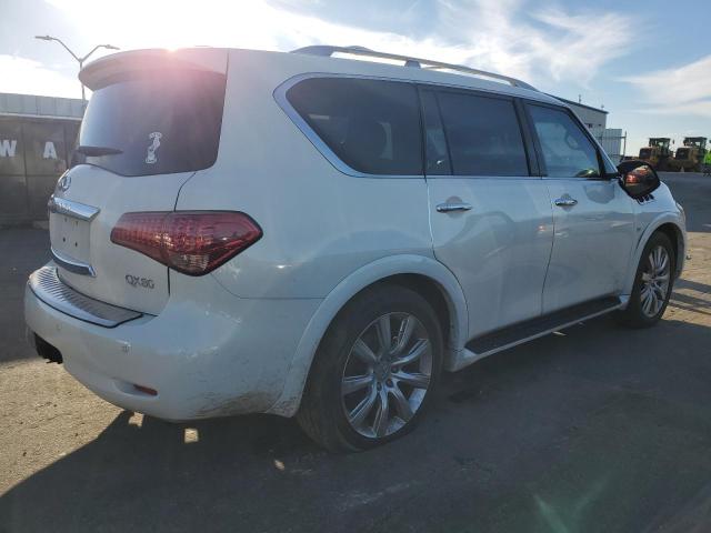 JN8AZ2NE6E9063816 - 2014 INFINITI QX80 WHITE photo 3