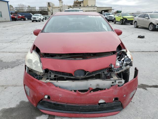 JTDKN3DU6D0356421 - 2013 TOYOTA PRIUS RED photo 5