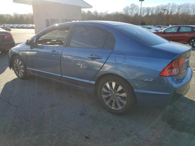 19XFA169X9E011496 - 2009 HONDA CIVIC EXL BLUE photo 2