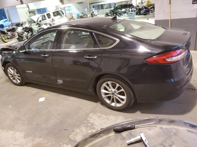 3FA6P0MU4KR154285 - 2019 FORD FUSION SEL BLACK photo 2