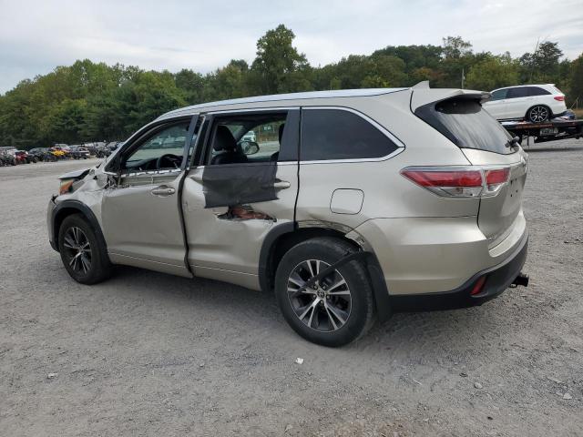 5TDJKRFH8GS230974 - 2016 TOYOTA HIGHLANDER XLE Beige foto 2