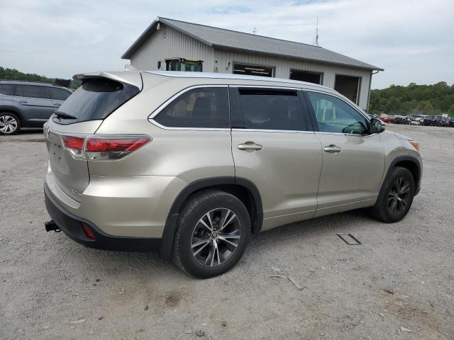 5TDJKRFH8GS230974 - 2016 TOYOTA HIGHLANDER XLE Beige foto 3