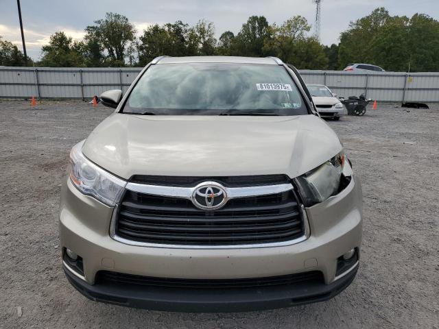5TDJKRFH8GS230974 - 2016 TOYOTA HIGHLANDER XLE Beige foto 5
