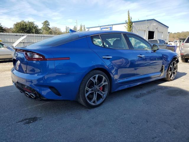 KNAE55LC2J6022622 - 2018 KIA STINGER GT2 BLUE photo 3