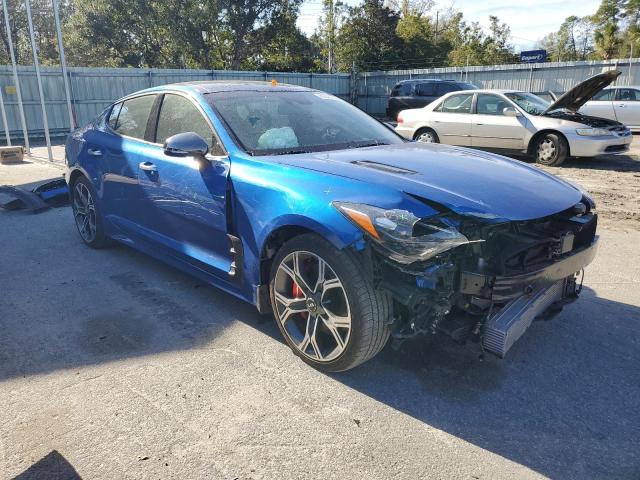 KNAE55LC2J6022622 - 2018 KIA STINGER GT2 BLUE photo 4