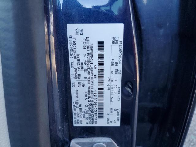 5LMTJ2DH6GUJ15414 - 2016 LINCOLN MKC SELECT ლურჯი ფოტო 13