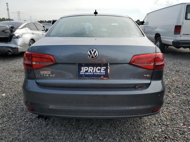 3VWD17AJ0FM211118 - 2015 VOLKSWAGEN JETTA SE GRAY photo 6