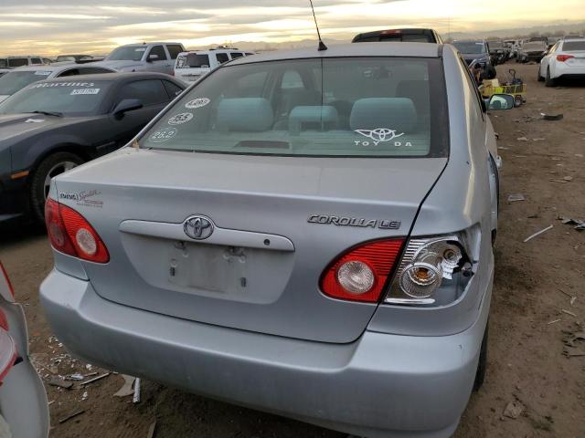 2T1BR30E47C740582 - 2007 TOYOTA COROLLA CE SILVER photo 6