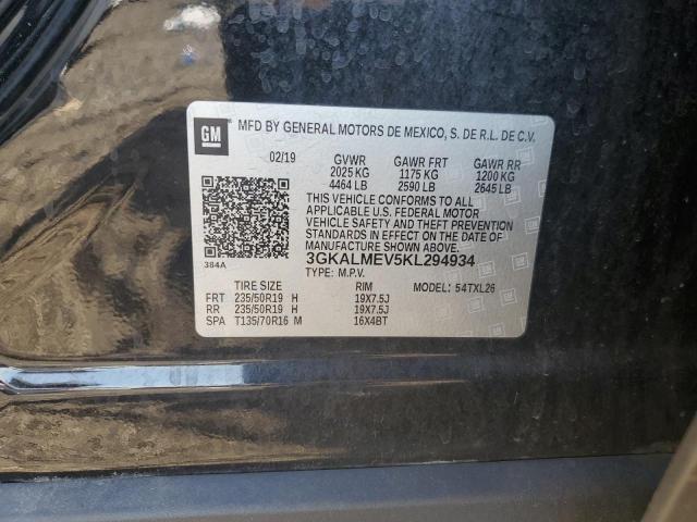 3GKALMEV5KL294934 - 2019 GMC TERRAIN SLE Noir photo 13