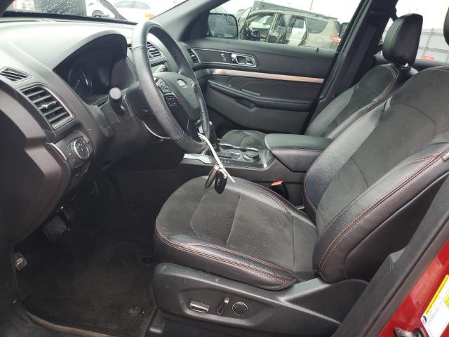 1FM5K8D81JGA97843 - 2018 FORD EXPLORER XLT 红色 照片 7