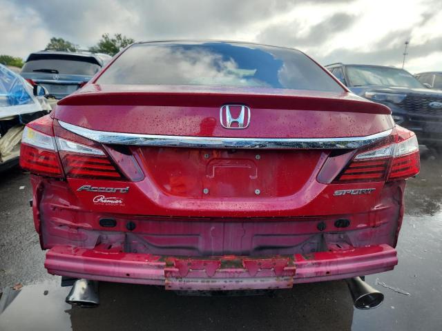 1HGCR2F53GA069465 - 2016 HONDA ACCORD SPORT Kırmızı fotoğraf 6