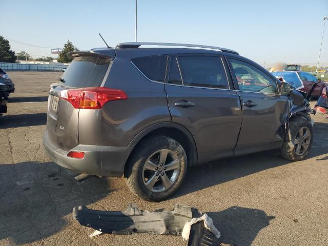 JTMWFREV5FJ052227 - 2015 TOYOTA RAV4 XLE GRAY photo 3