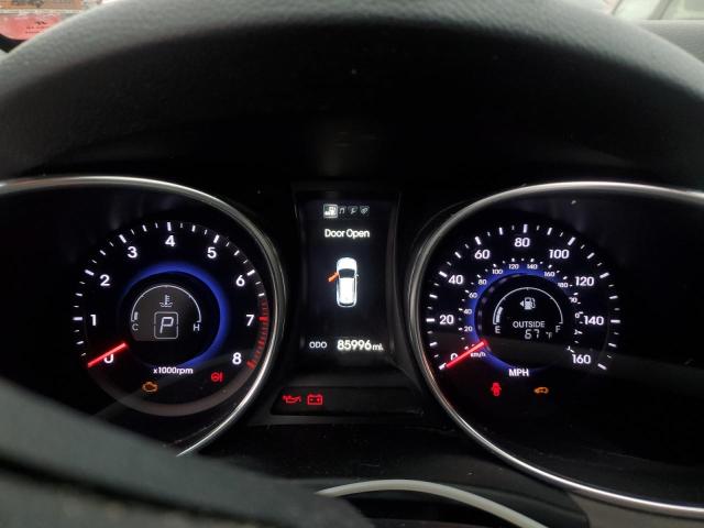 5XYZUDLA1DG122356 - 2013 HYUNDAI SANTA FE S SILVER photo 9