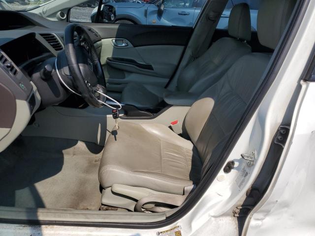2HGFB2F98CH541529 - 2012 HONDA CIVIC EXL თეთრი ფოტო 7