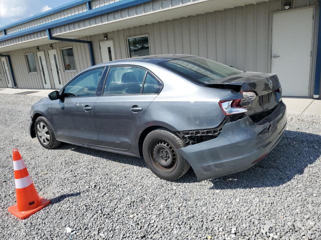 3VW2K7AJ1EM232420 - 2014 VOLKSWAGEN JETTA BASE GRAY photo 2