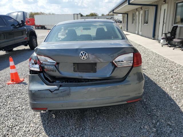 3VW2K7AJ1EM232420 - 2014 VOLKSWAGEN JETTA BASE GRAY photo 6