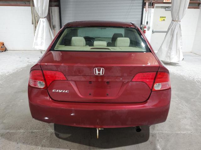 1HGFA16856L140077 - 2006 HONDA CIVIC EX MAROON photo 6