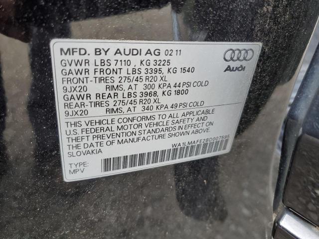 WA1LMAFE2BD007595 - 2011 AUDI Q7 PREMIUM PLUS Қара фото 13