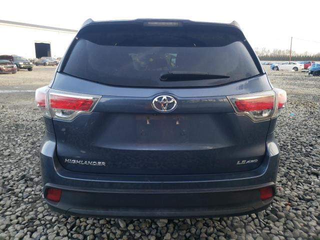 5TDBKRFH1FS169485 - 2015 TOYOTA HIGHLANDER LE BLUE photo 6