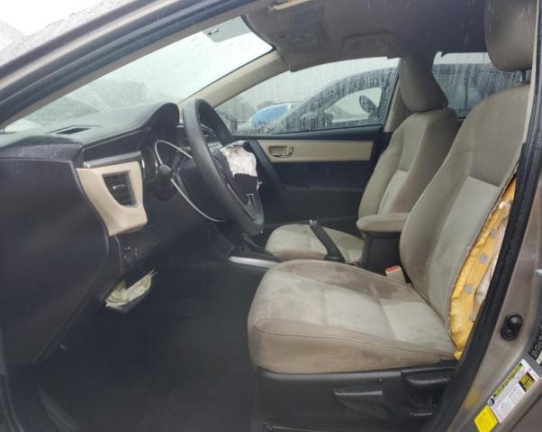 2T1BURHEXGC549934 - 2016 TOYOTA COROLLA L GRAY photo 7