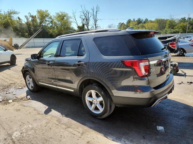 1FM5K8D87GGC66370 - 2016 FORD EXPLORER XLT GRAY photo 2