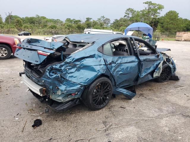 4T1DAACK5SU197479 - 2025 TOYOTA CAMRY XSE BLUE photo 3