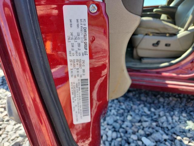 2C4RC1BG9ER220765 - 2014 CHRYSLER TOWN & COU TOURING MAROON photo 13