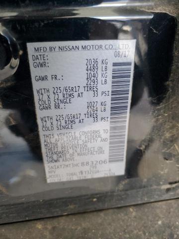 5N1AT2MT3HC883206 - 2017 NISSAN ROGUE S BLACK photo 14