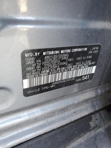 JA4AD3A34LZ031247 - 2020 MITSUBISHI OUTLANDER SE GRAY photo 13