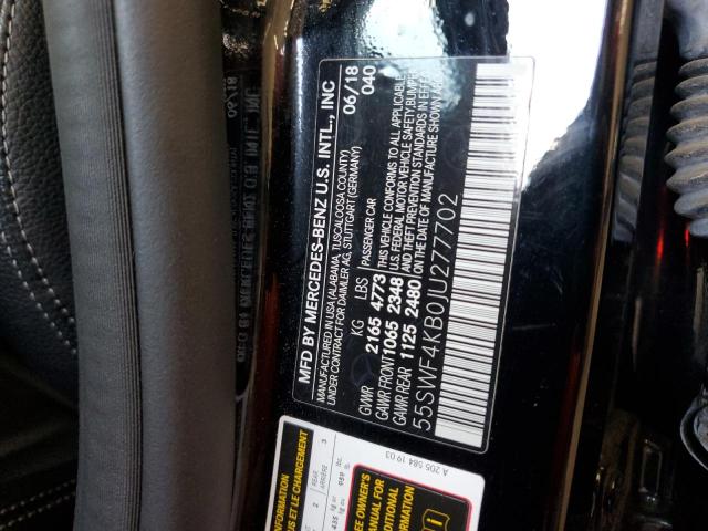 55SWF4KB0JU277702 - 2018 MERCEDES-BENZ C 300 4MATIC BLACK photo 12
