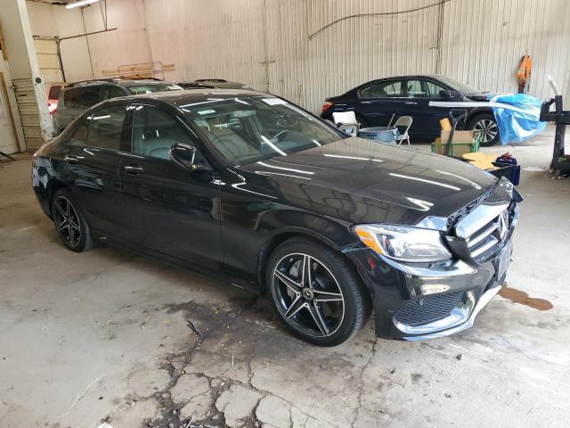 55SWF4KB0JU277702 - 2018 MERCEDES-BENZ C 300 4MATIC BLACK photo 4