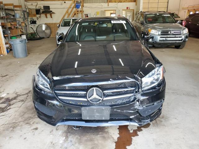 55SWF4KB0JU277702 - 2018 MERCEDES-BENZ C 300 4MATIC BLACK photo 5
