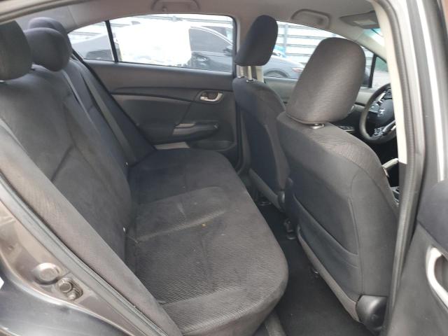 19XFB2F52DE241817 - 2013 HONDA CIVIC LX ნაცრისფერი ფოტო 10