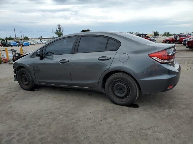 19XFB2F52DE241817 - 2013 HONDA CIVIC LX ნაცრისფერი ფოტო 2