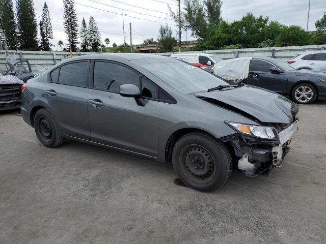 19XFB2F52DE241817 - 2013 HONDA CIVIC LX ნაცრისფერი ფოტო 4