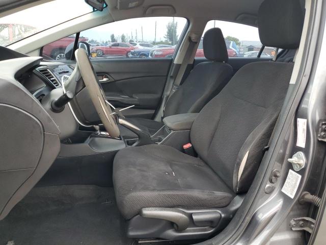 19XFB2F52DE241817 - 2013 HONDA CIVIC LX ნაცრისფერი ფოტო 7