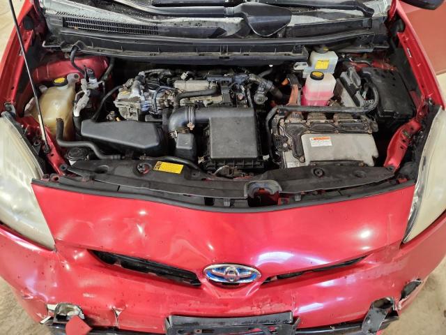 JTDKN3DUXC1547736 - 2012 TOYOTA PRIUS წითელი ფოტო 11
