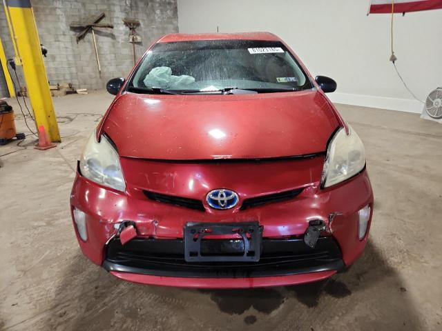 JTDKN3DUXC1547736 - 2012 TOYOTA PRIUS წითელი ფოტო 5
