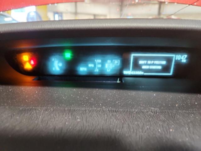 JTDKN3DUXC1547736 - 2012 TOYOTA PRIUS წითელი ფოტო 9