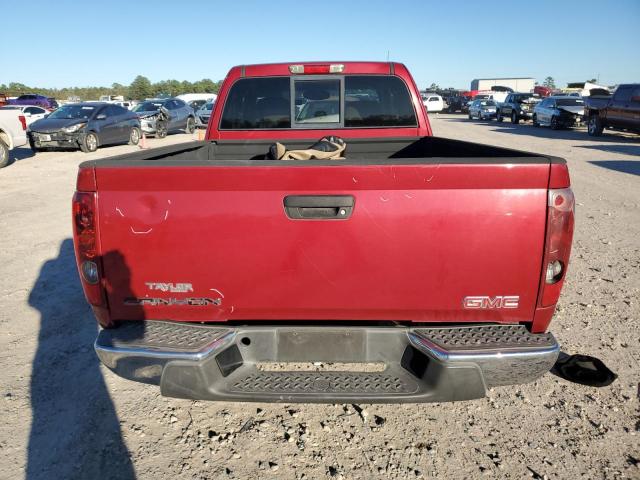 1GTCS196068247596 - 2006 GMC CANYON RED photo 6