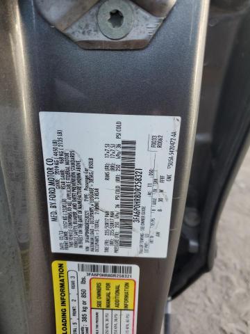 3FA6P0HR8DR258321 - 2013 FORD FUSION SE CHARCOAL photo 12