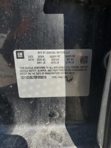 1G11C5SL7EF289018 - 2014 CHEVROLET MALIBU 1LT BLACK photo 12