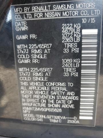 KNMAT2MV6GP615828 - 2016 NISSAN ROGUE S BLACK photo 13