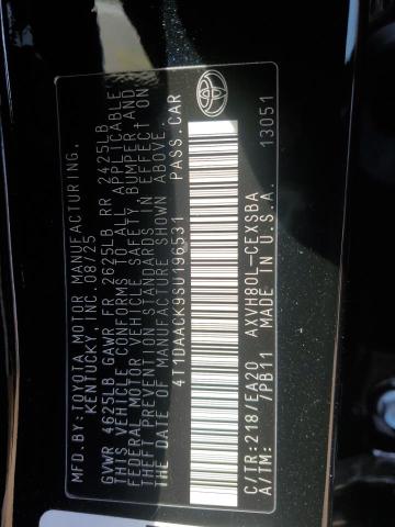 4T1DAACK9SU196531 - 2025 TOYOTA CAMRY XSE BLACK photo 13