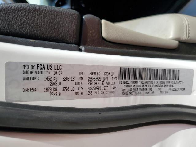 1C4RJEBG5JC205048 - 2018 JEEP GRAND CHER LIMITED WHITE photo 13