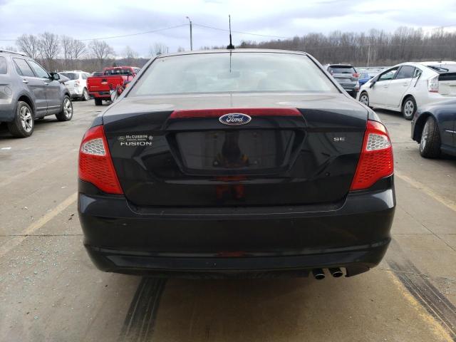 3FAHP0HA4BR206555 - 2011 FORD FUSION SE BLACK photo 6