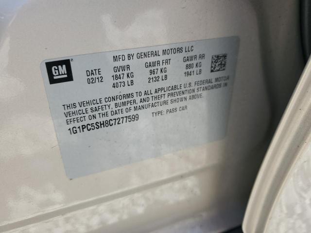 1G1PC5SH8C7277599 - 2012 CHEVROLET CRUZE LS Gold Foto 12