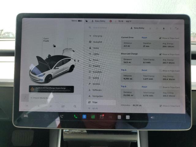 5YJ3E1EB1LF639783 - 2020 TESLA MODEL 3 白色 照片 9