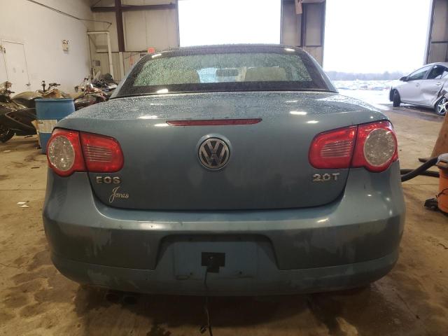 WVWBA71F37V005370 - 2007 VOLKSWAGEN EOS 2.0T BLUE photo 6